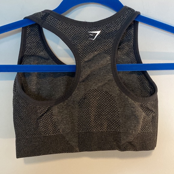 Gymshark Vital Seamless 2.0 Sports Bra - Charcoal Marl - Picture 2 of 2
